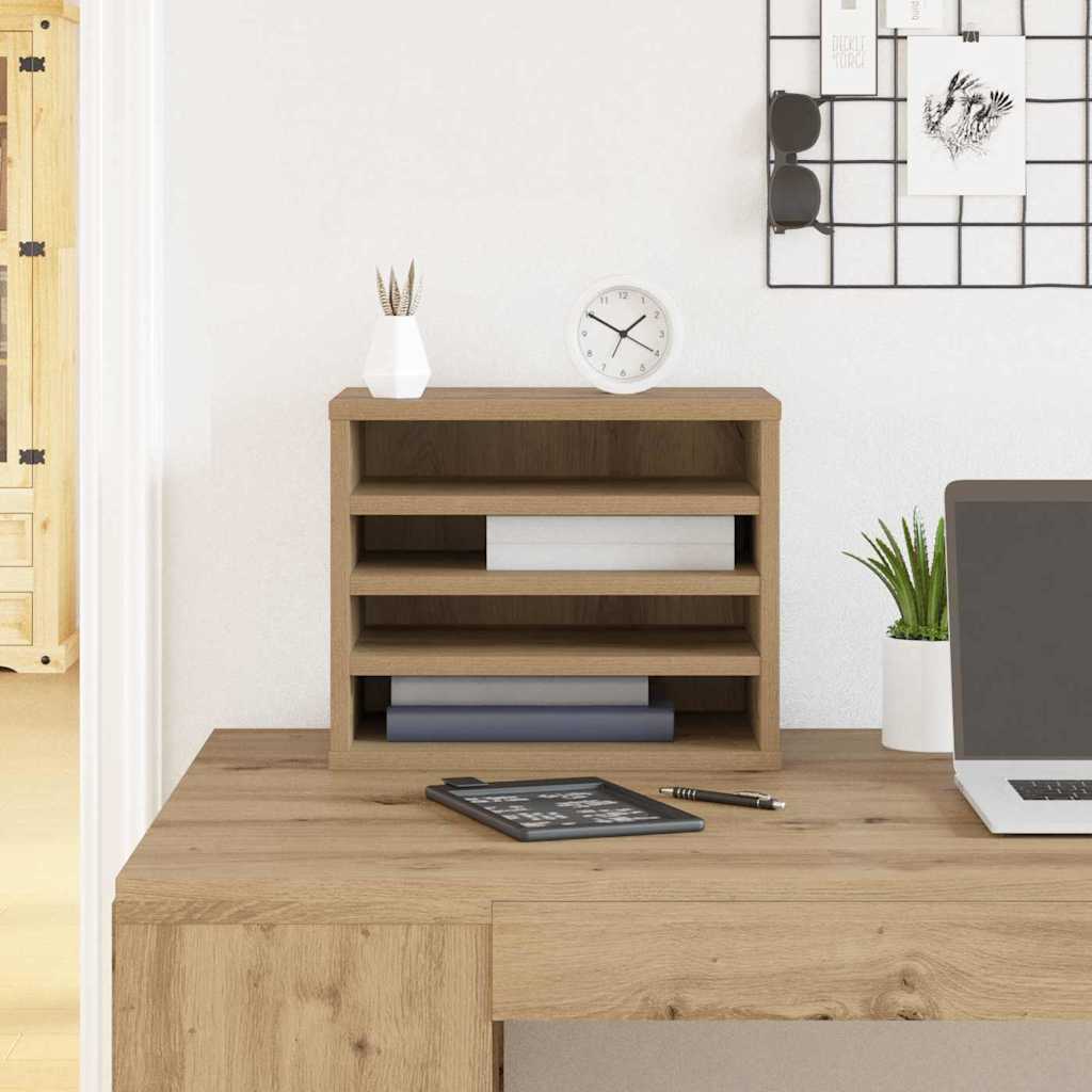 vidaXL Organizator biurka Dąb rzemieślniczy 36 x 26 x 29,5 cm