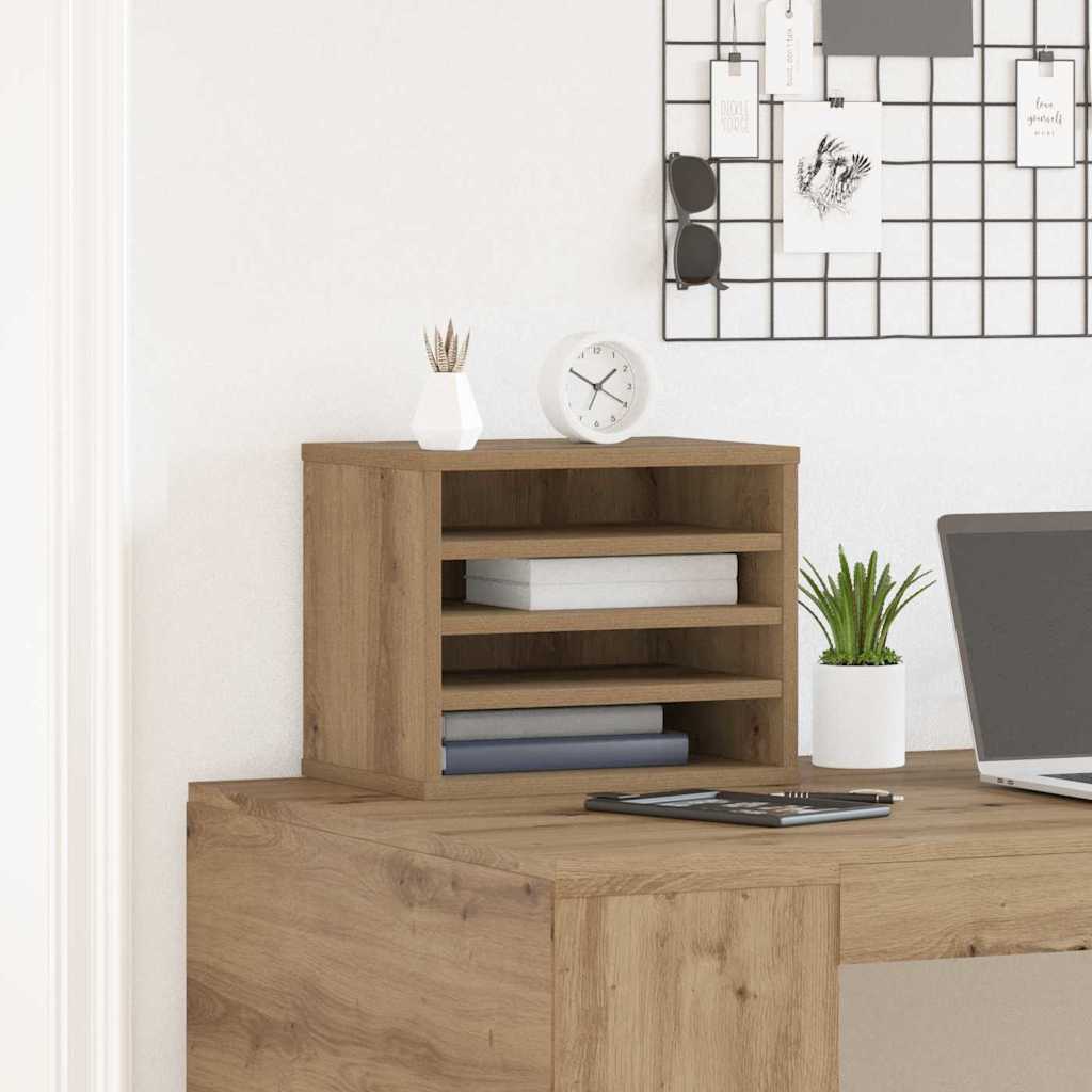 vidaXL Organizator biurka Dąb rzemieślniczy 36 x 26 x 29,5 cm