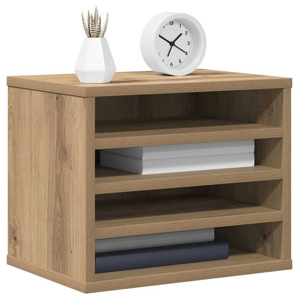 vidaXL Organizator biurka Dąb rzemieślniczy 36 x 26 x 29,5 cm
