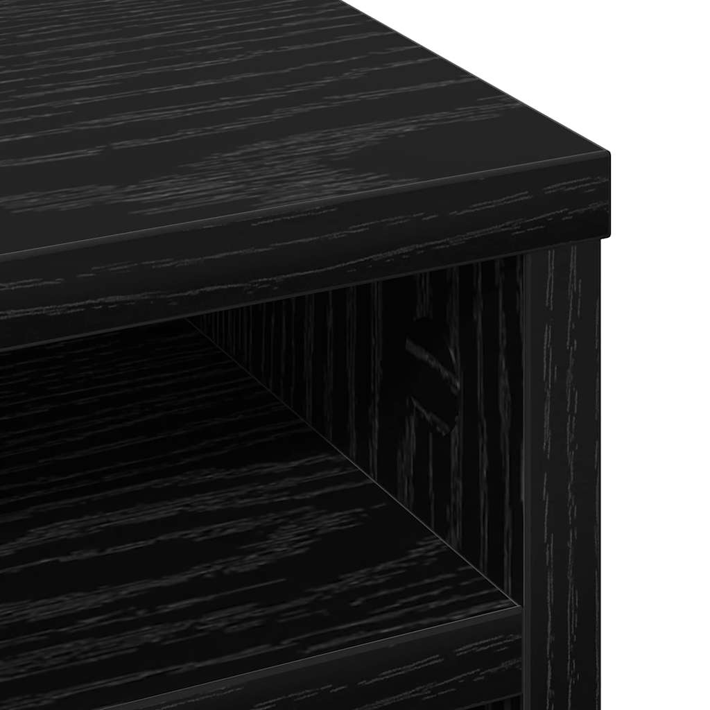 vidaXL Organizator biurka Czarny Dąb 36 x 26 x 29,5 cm