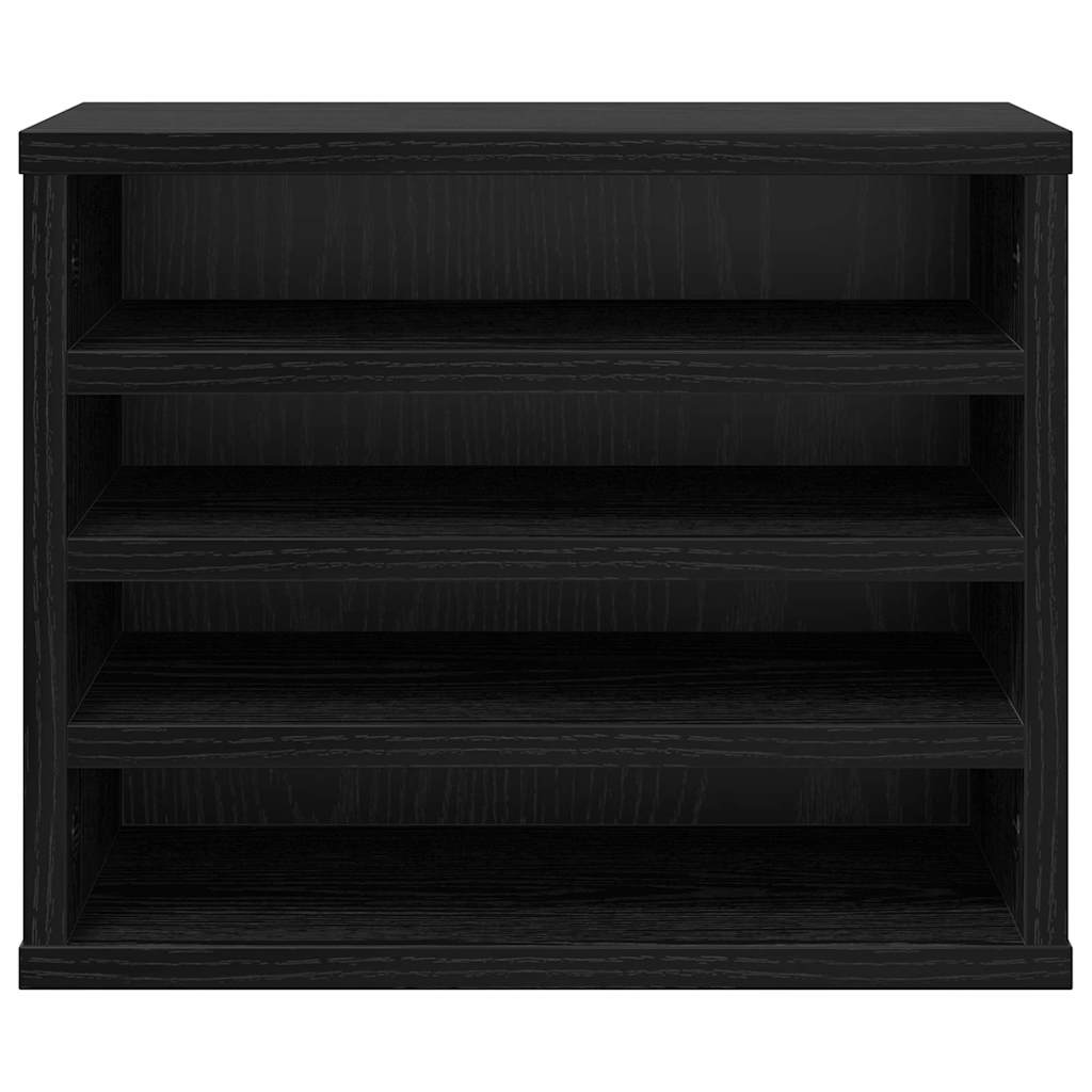 vidaXL Organizator biurka Czarny Dąb 36 x 26 x 29,5 cm