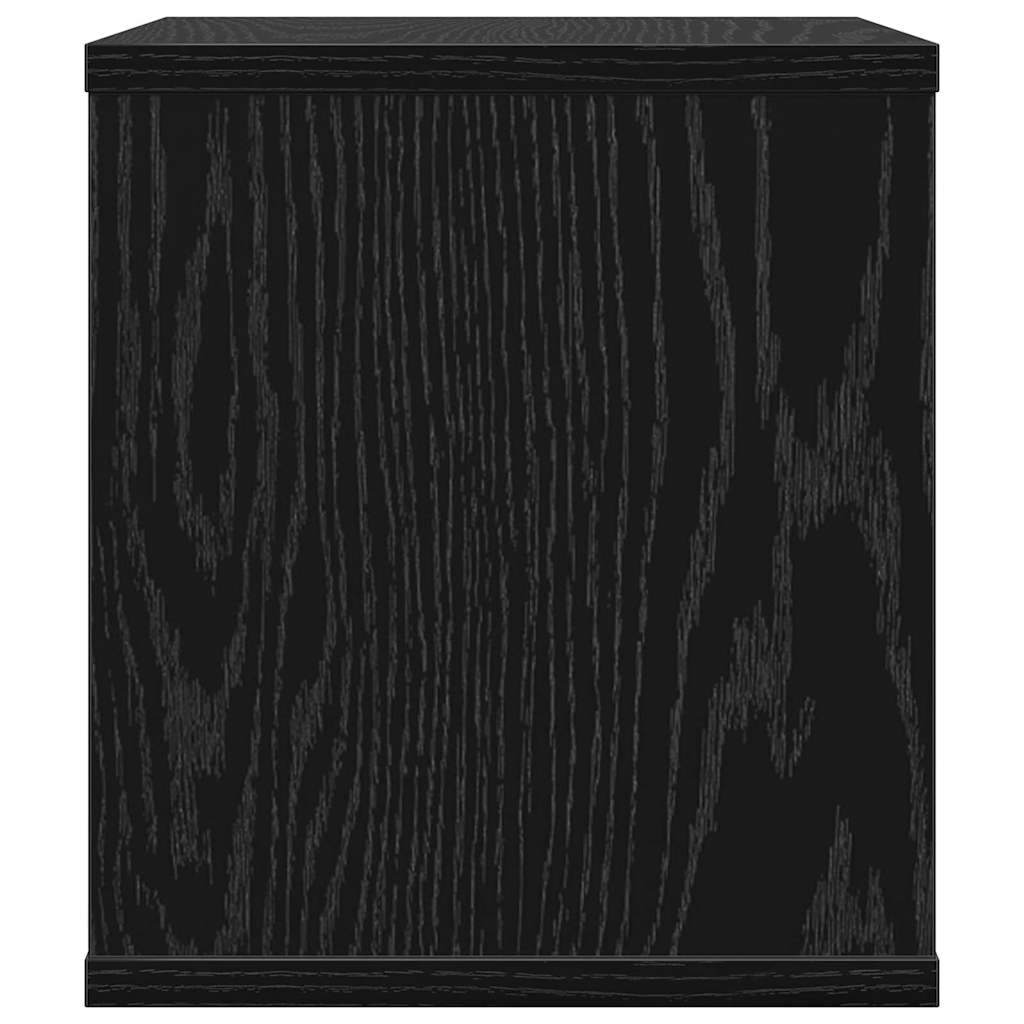 vidaXL Organizator biurka Czarny Dąb 36 x 26 x 29,5 cm