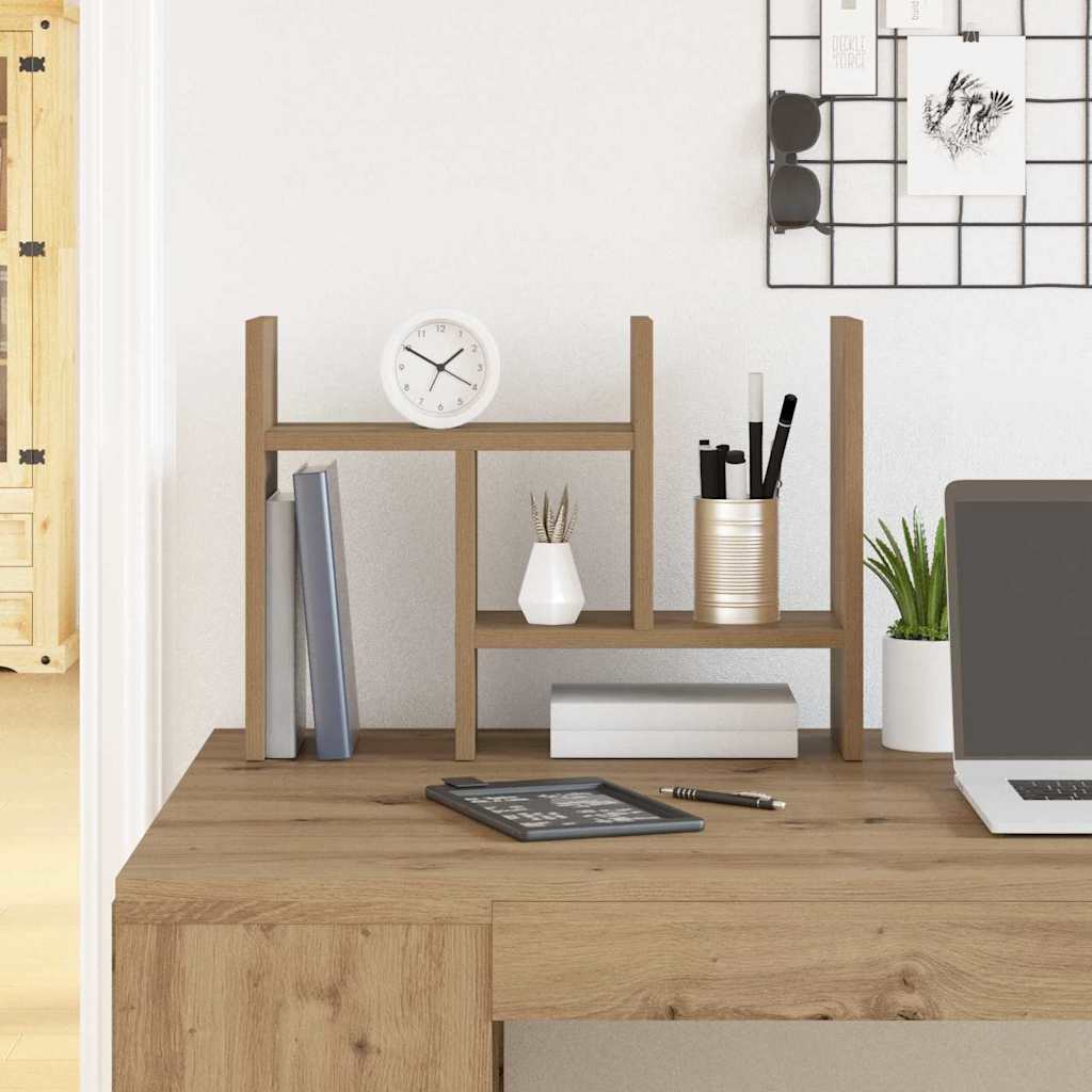 vidaXL Organizator biurka Dąb rzemieślniczy 50 x 15,5 x 35,5 cm