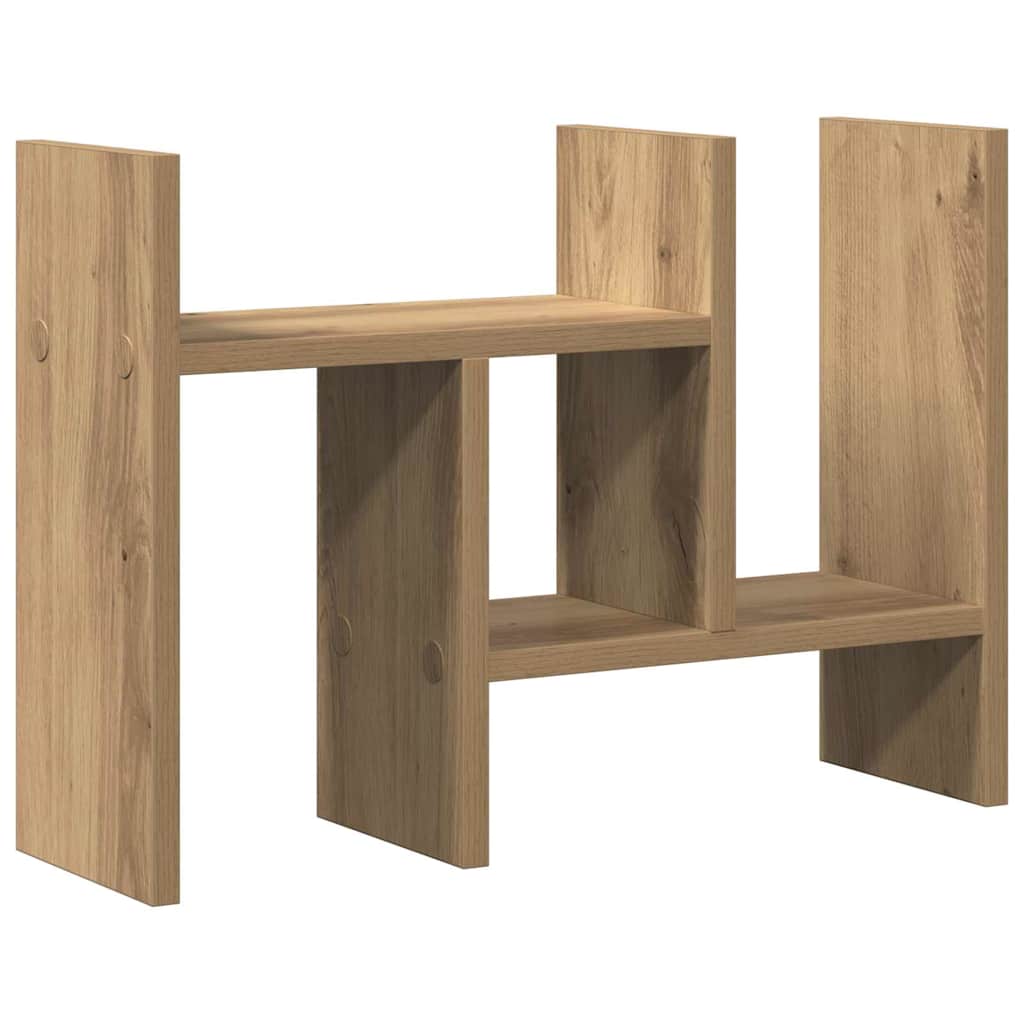 vidaXL Organizator biurka Dąb rzemieślniczy 50 x 15,5 x 35,5 cm