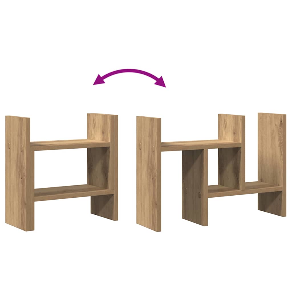 vidaXL Organizator biurka Dąb rzemieślniczy 50 x 15,5 x 35,5 cm