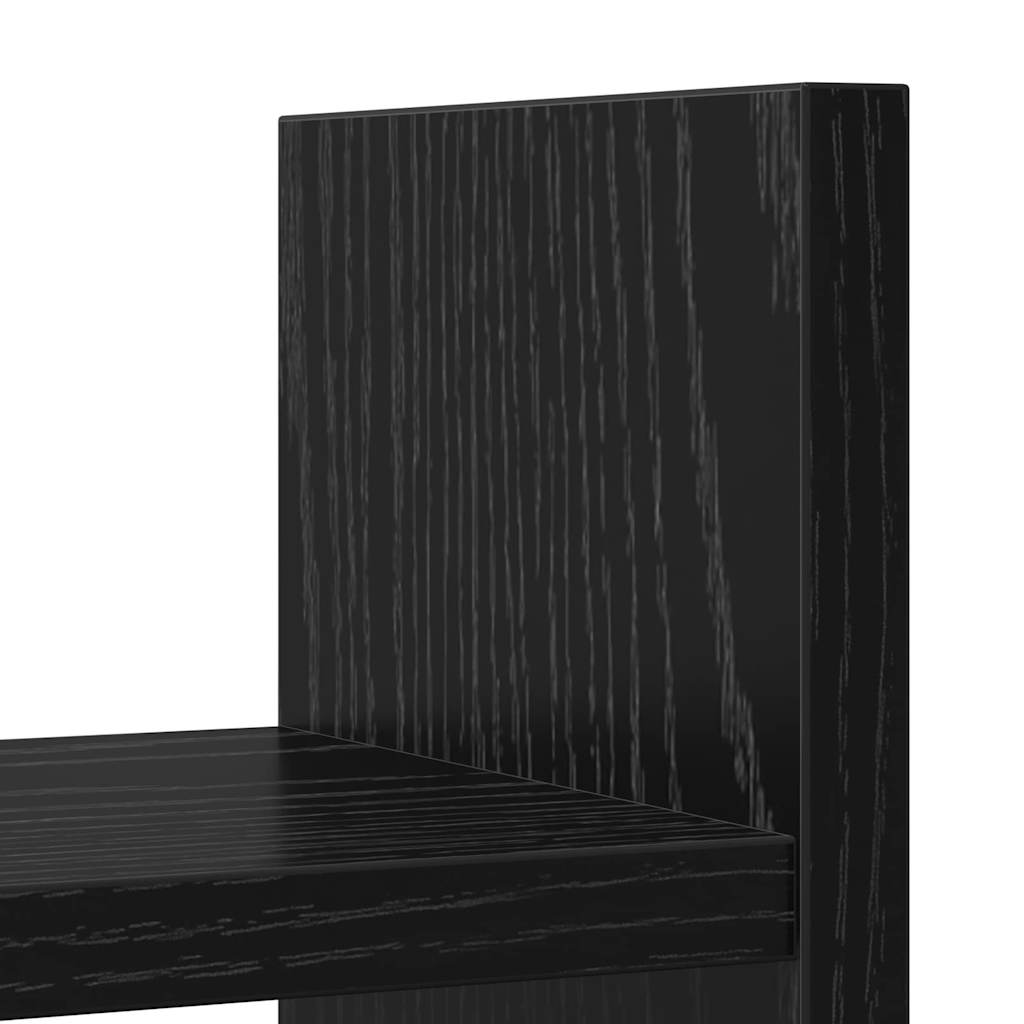 vidaXL Organizator biurka Czarny Dąb 50 x 15,5 x 35,5 cm