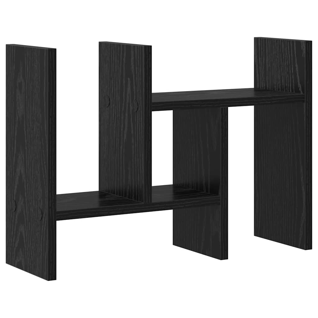 vidaXL Organizator biurka Czarny Dąb 50 x 15,5 x 35,5 cm