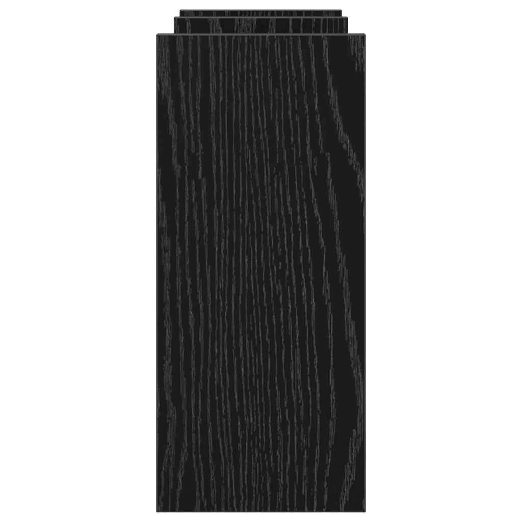 vidaXL Organizator biurka Czarny Dąb 50 x 15,5 x 35,5 cm