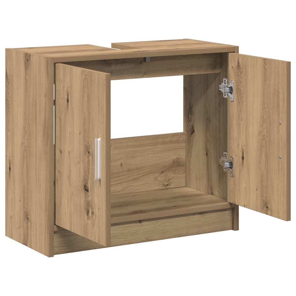 vidaXL Szafka Łazienkowa z drzwiami Dąb rzemieślniczy 63 x 29 x 55 cm