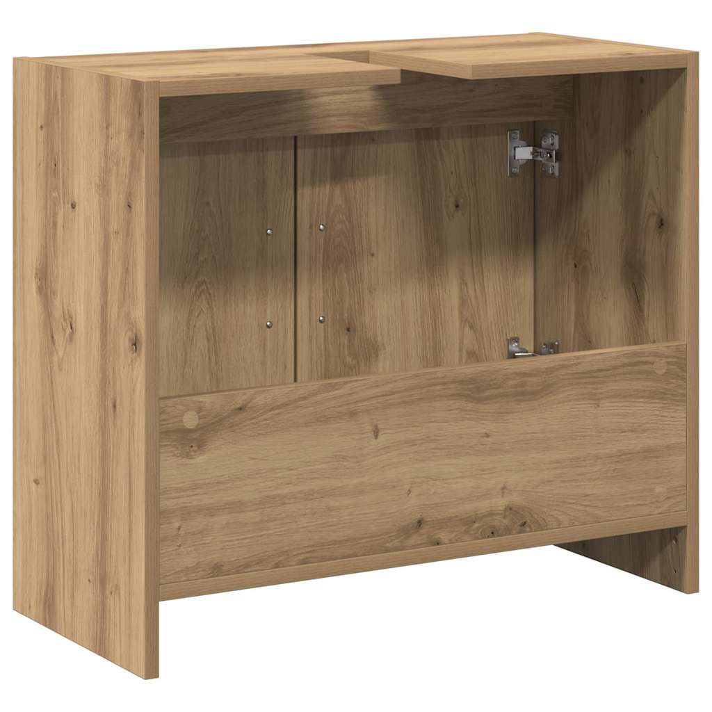 vidaXL Szafka Łazienkowa z drzwiami Dąb rzemieślniczy 63 x 29 x 55 cm