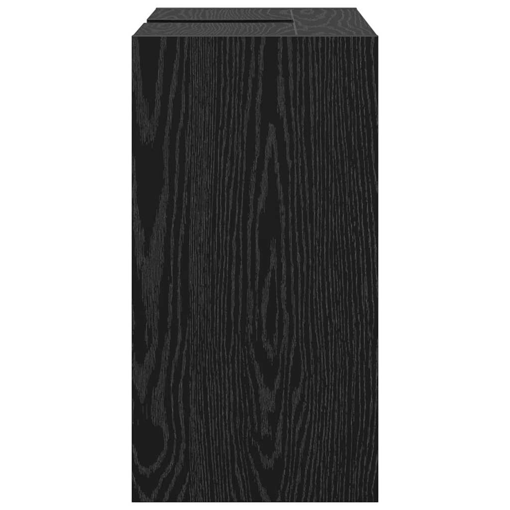 vidaXL Szafka Łazienkowa z przechowywaniem Czarny Dąb 63 x 29 x 55 cm