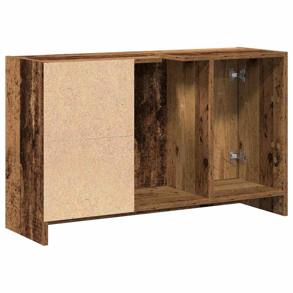 vidaXL Szafka Łazienkowa z półką Stare drewno 90 x 29 x 55 cm