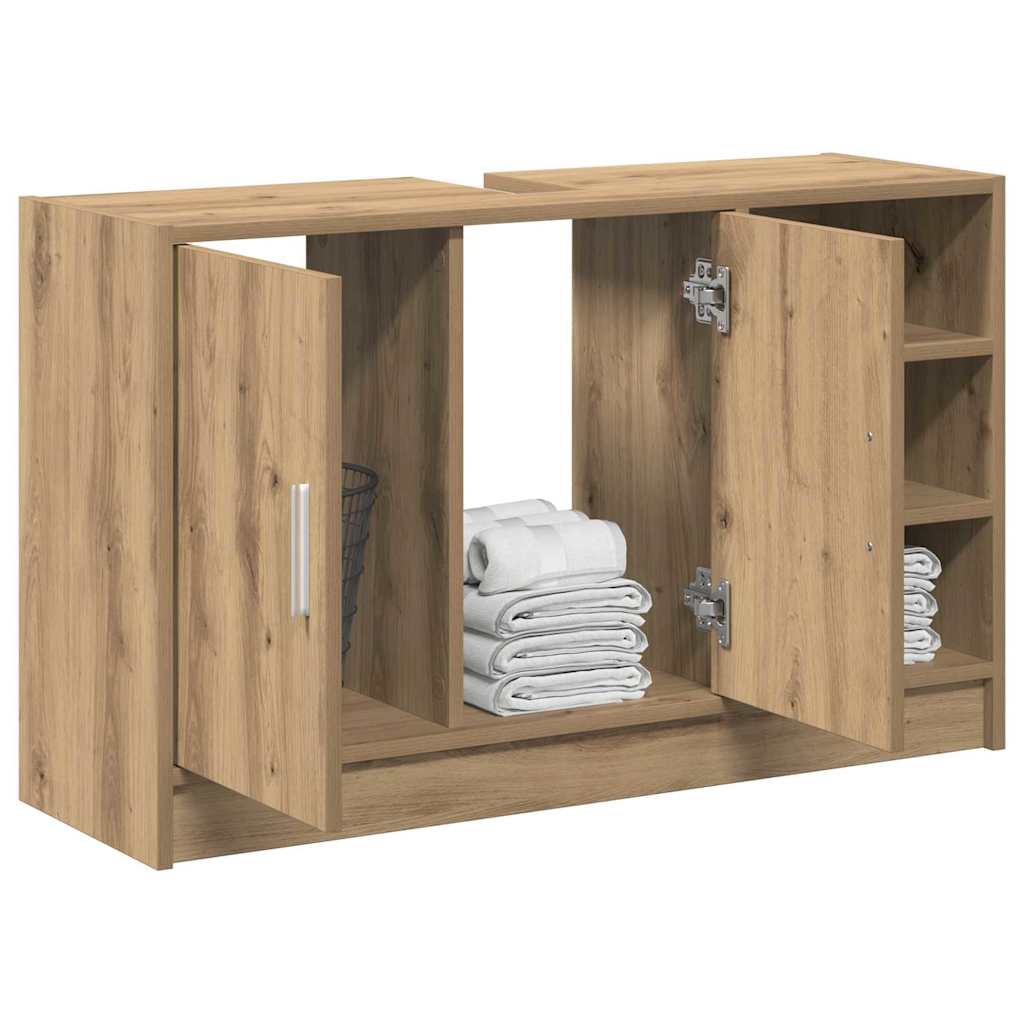 vidaXL Szafka Łazienkowa z półką Dąb rzemieślniczy 90 x 29 x 55 cm