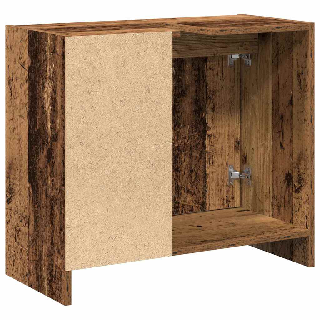 vidaXL Szafka Łazienkowa z półką Stare drewno 63 x 29 x 55 cm