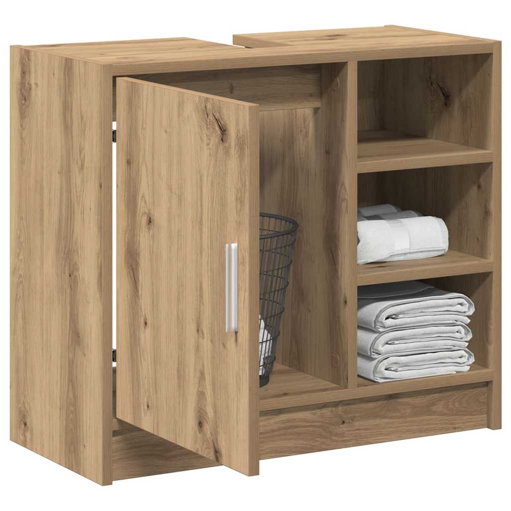 vidaXL Szafka Łazienkowa Dąb rzemieślniczy 63 x 29 x 55 cm