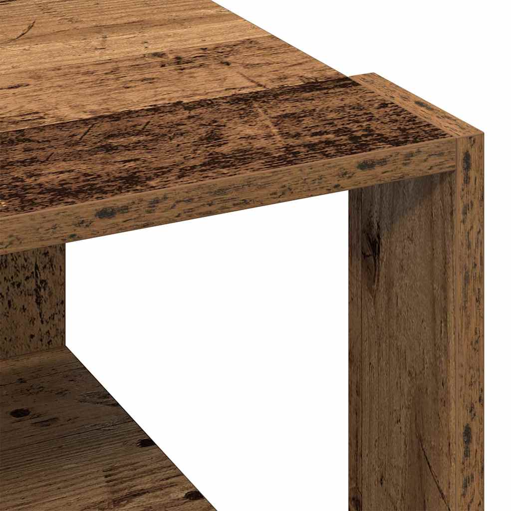 vidaXL Stolik kawowy Stare drewno 51,5 x 51,5 x 30 cm