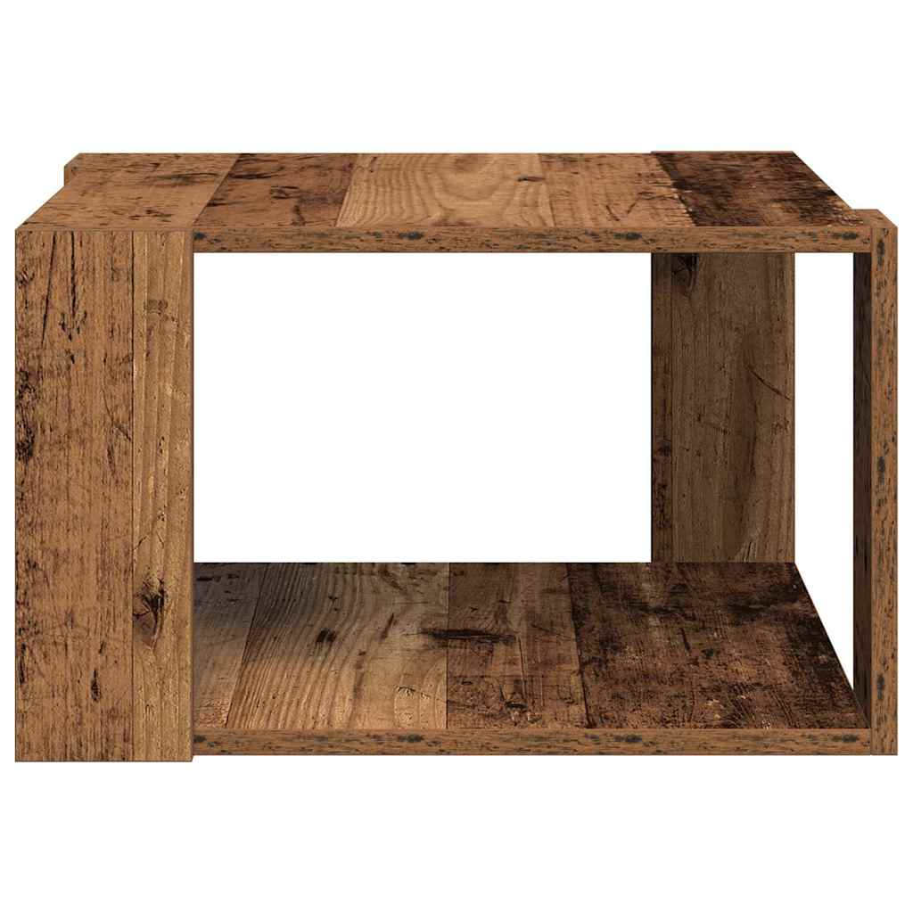 vidaXL Stolik kawowy Stare drewno 51,5 x 51,5 x 30 cm