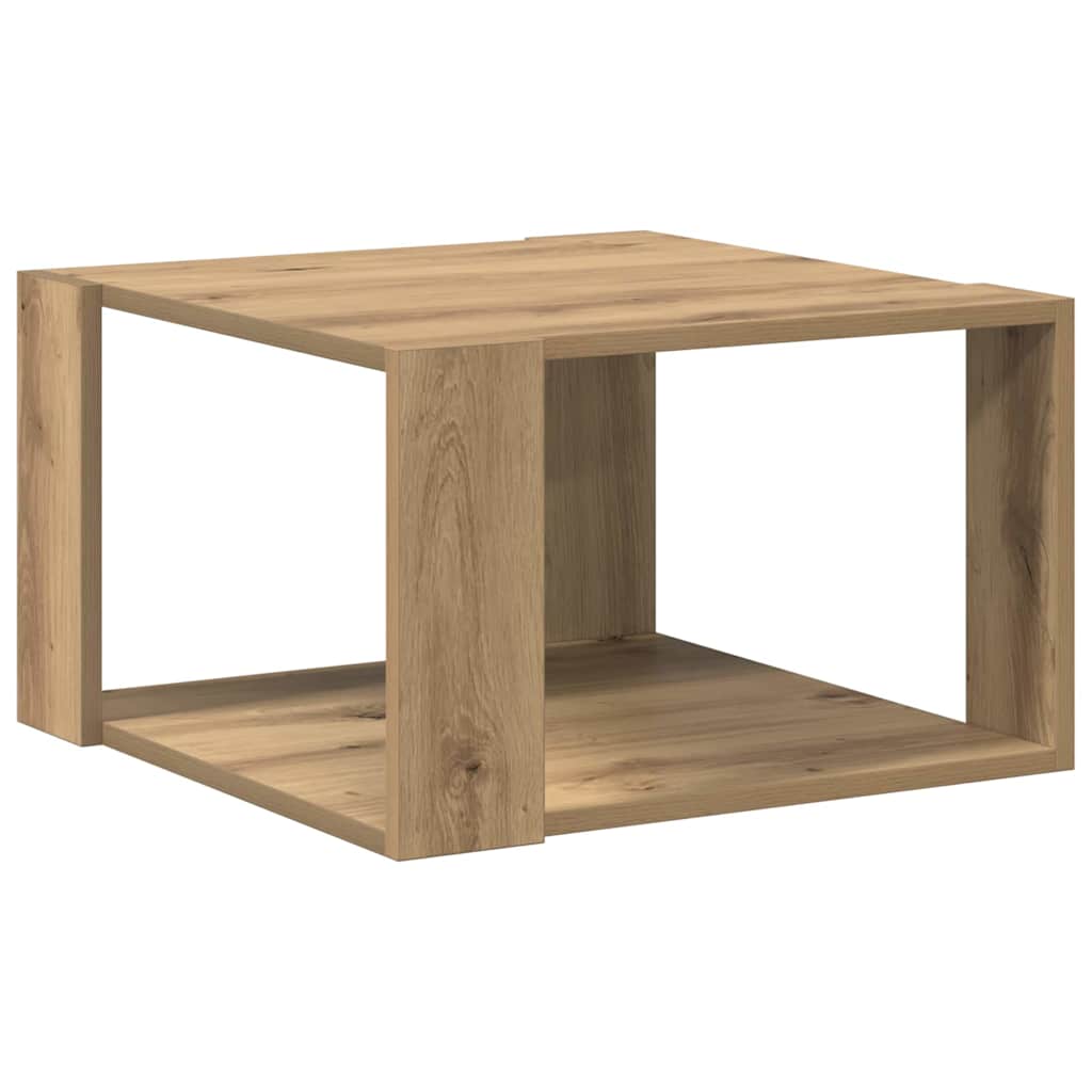 vidaXL Stolik kawowy Dąb rzemieślniczy 51,5 x 51,5 x 30 cm