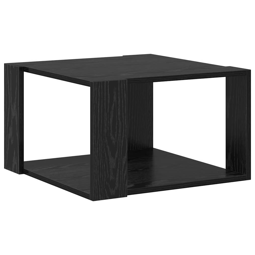 vidaXL Stolik kawowy Czarny Dąb 51,5 x 51,5 x 30 cm