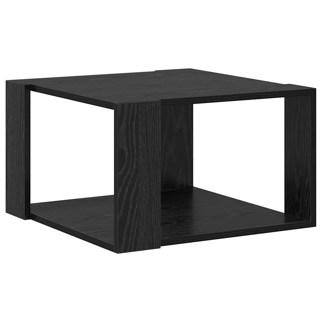 vidaXL Stolik kawowy Czarny Dąb 51,5 x 51,5 x 30 cm