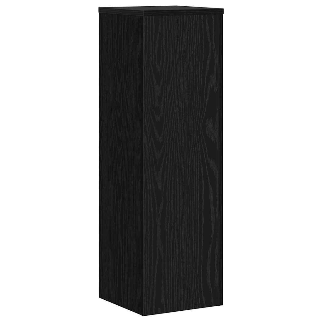vidaXL Stojak na rośliny 2 pcs Czarny Dąb 25 x 25 x 80 cm