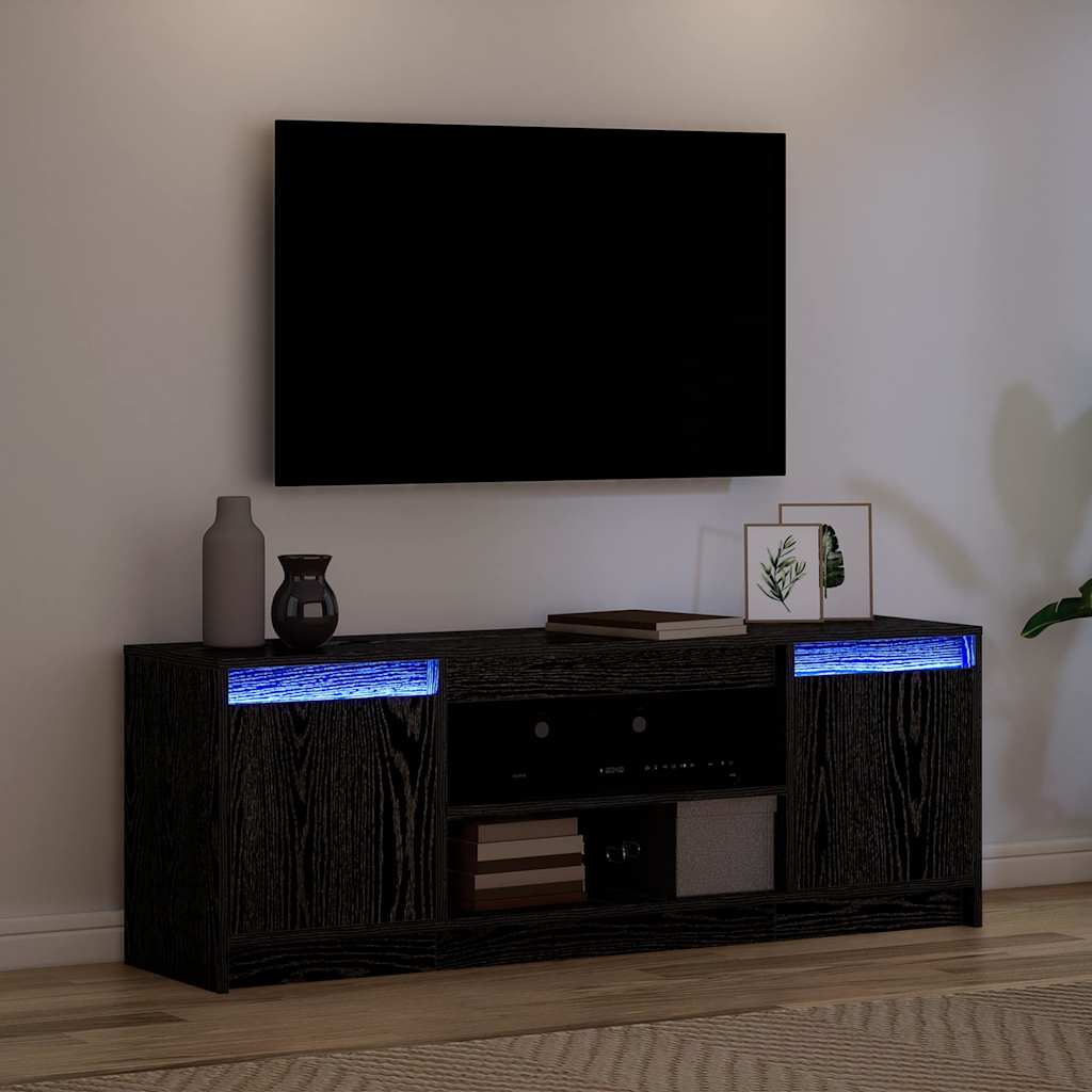 vidaXL Jednostki telewizyjne Czarny 139,5 x 34 x 50 cm