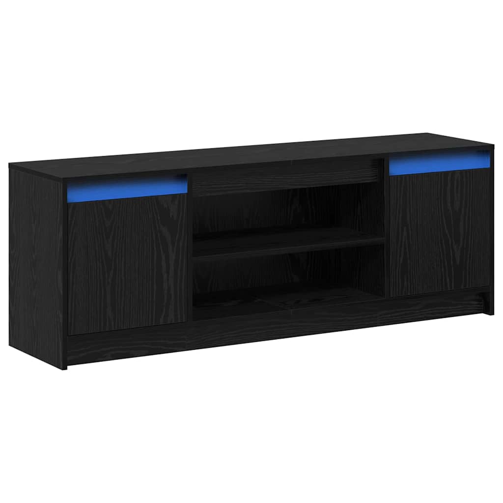 vidaXL Jednostki telewizyjne Czarny 139,5 x 34 x 50 cm