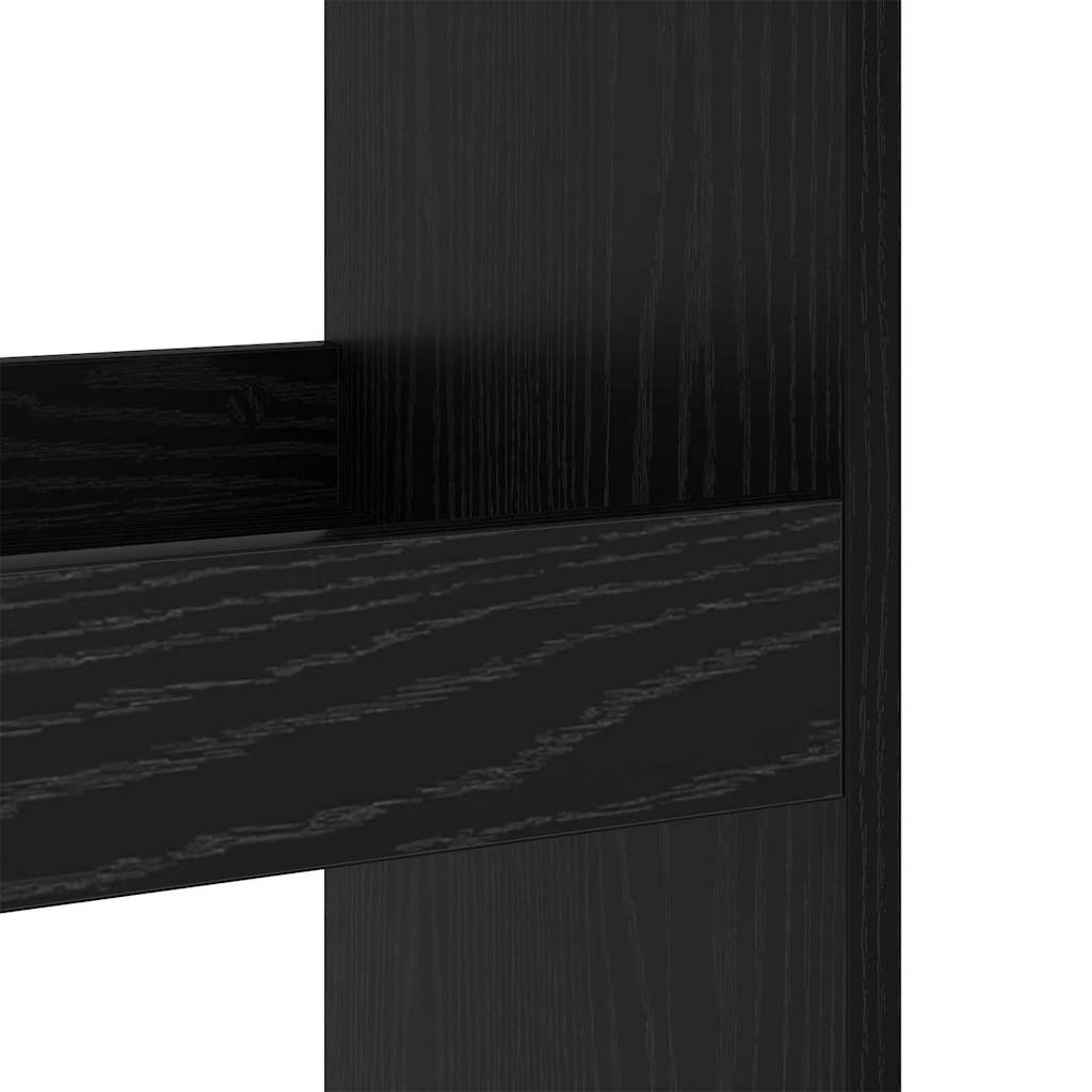 vidaXL Stół barowy Czarny Dąb 60 x 60 x 100 cm Materiał drewnopochodny