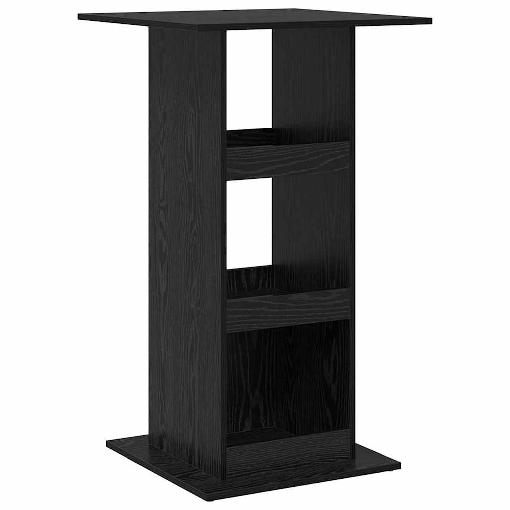 vidaXL Stół barowy Czarny Dąb 60 x 60 x 100 cm Materiał drewnopochodny