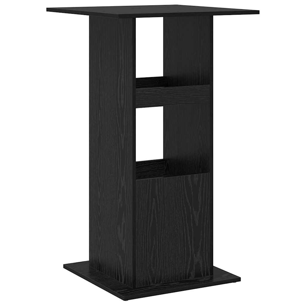 vidaXL Stół barowy Czarny Dąb 60 x 60 x 100 cm Materiał drewnopochodny