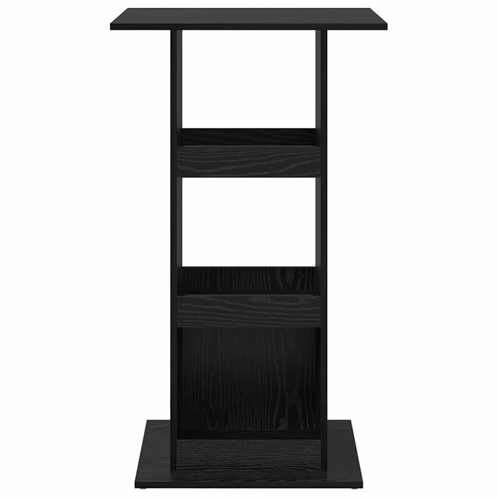 vidaXL Stół barowy Czarny Dąb 60 x 60 x 100 cm Materiał drewnopochodny
