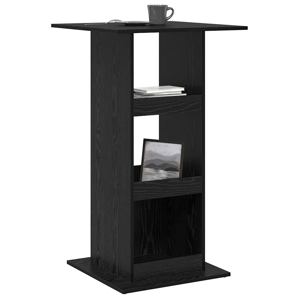 vidaXL Stół barowy Czarny Dąb 60 x 60 x 100 cm Materiał drewnopochodny
