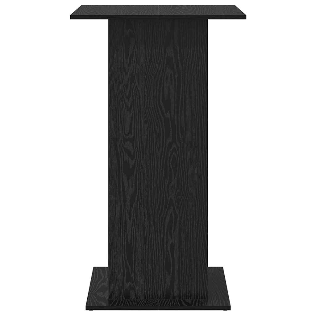 vidaXL Stół barowy Czarny Dąb 60 x 60 x 100 cm Materiał drewnopochodny