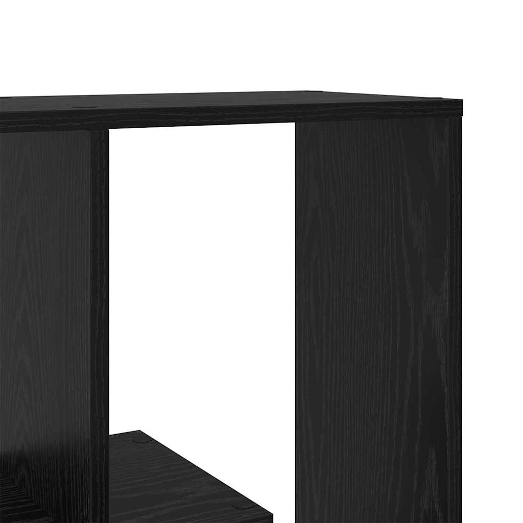 vidaXL Szafka na książki Czarny Dąb 67 x 25 x 162 cm