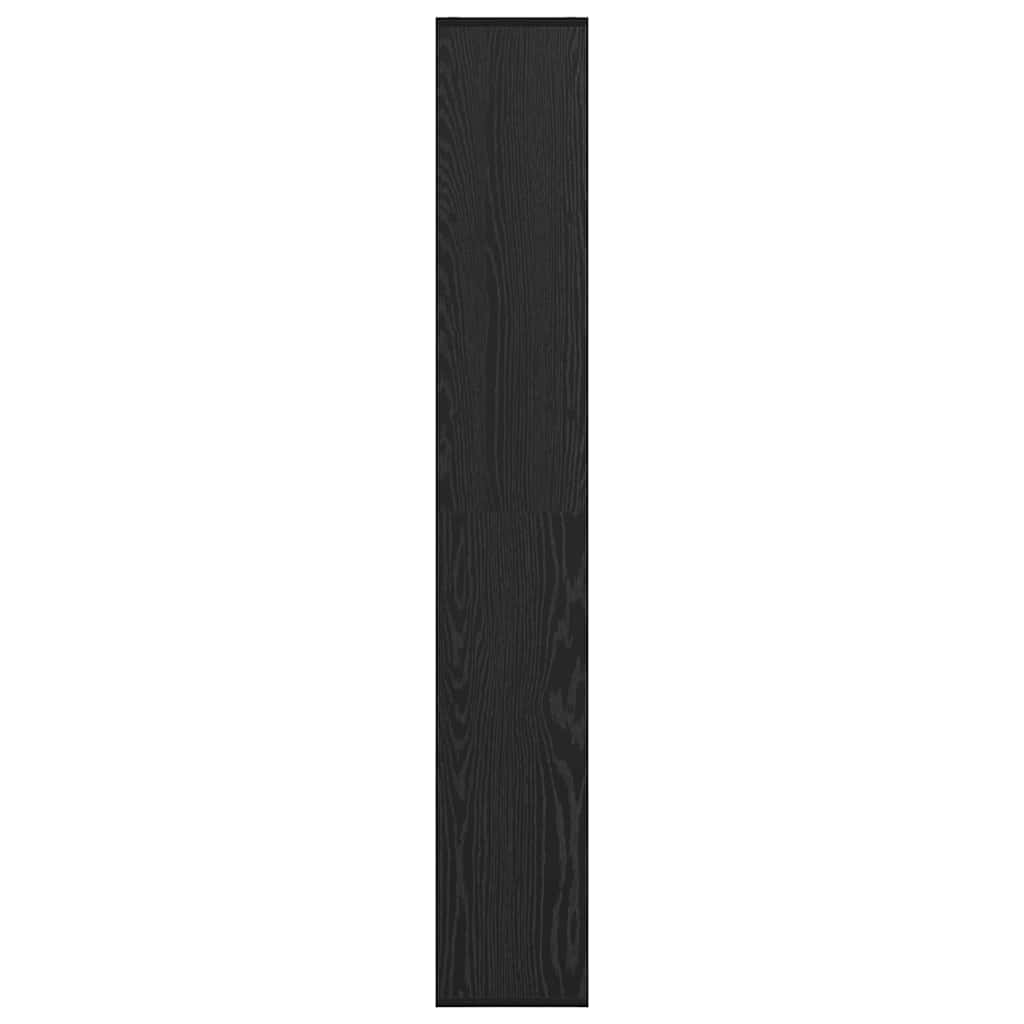 vidaXL Szafka na książki Czarny Dąb 67 x 25 x 162 cm