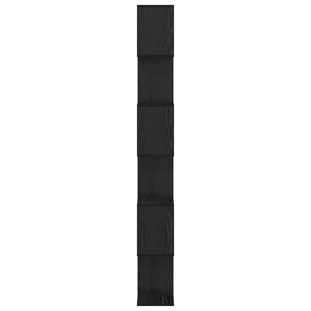 vidaXL Szafka na książki Czarny Dąb 70 x 24 x 193,5 cm