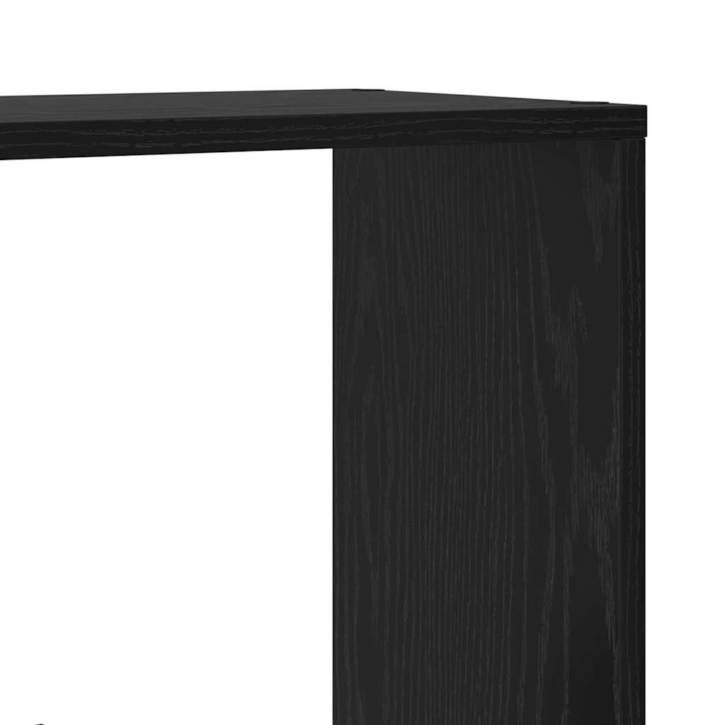vidaXL Szafka na książki 8 poziomów 60 x 20 x 120,5 cm Czarny Dąb