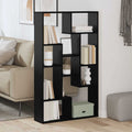 vidaXL Szafka na książki 8 poziomów 72 x 20 x 120,5 cm Czarny Dąb
