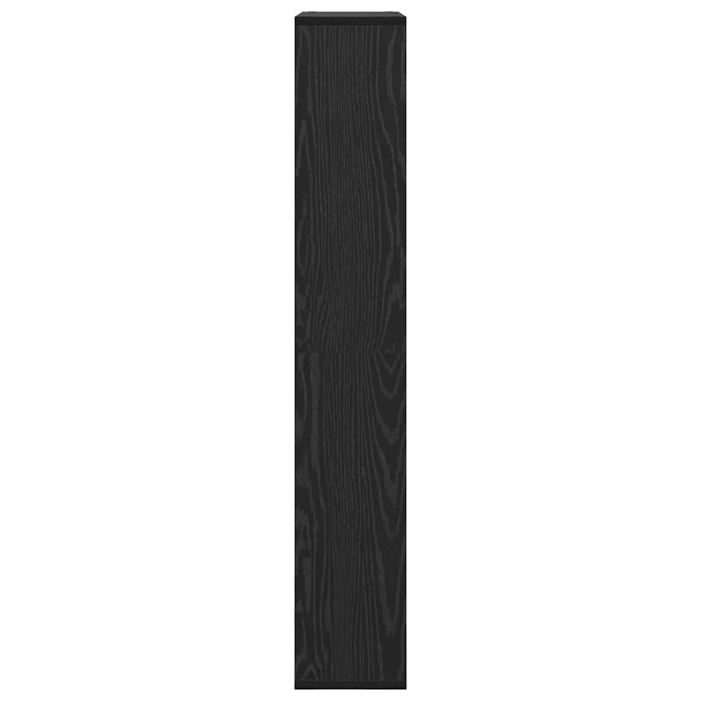 vidaXL Szafka na książki 8 poziomów 72 x 20 x 120,5 cm Czarny Dąb