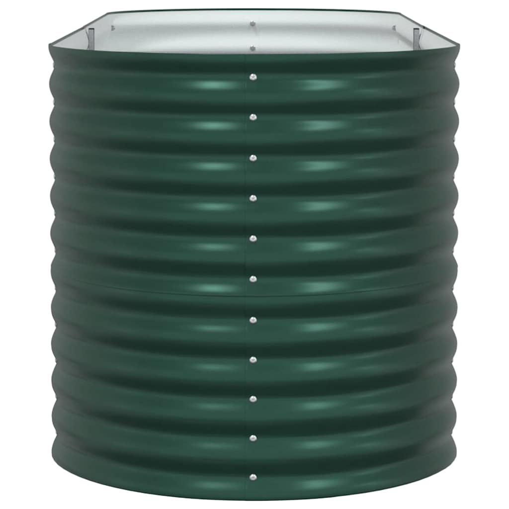 vidaXL Podniesiony grządka Zielony 240 x 80 x 81 cm Stal