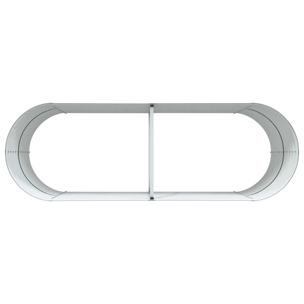 vidaXL Podniesiony grządka Zielony 240 x 80 x 81 cm Stal