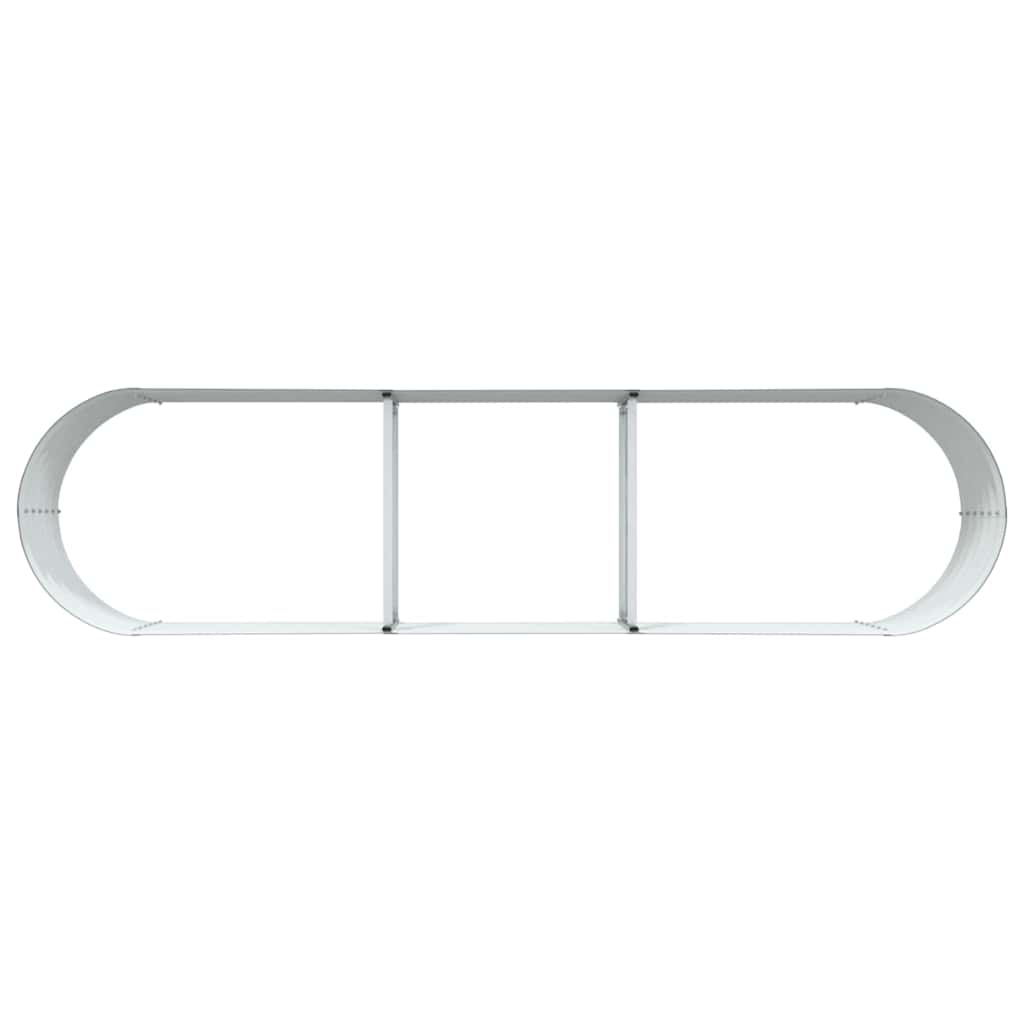 vidaXL Podniesiony grządka Zielony 320 x 80 x 44 cm Stal