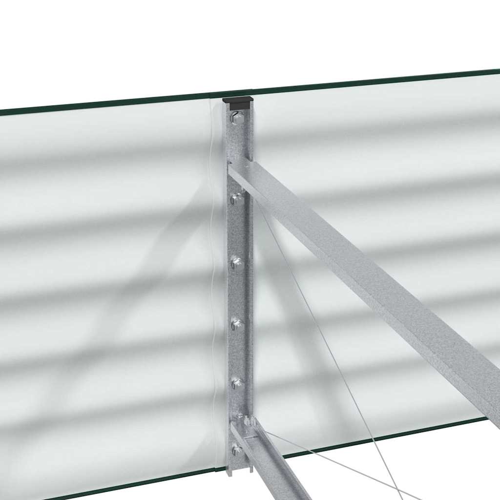 vidaXL Podniesiony grządka Zielony 240 x 80 x 44 cm Stal