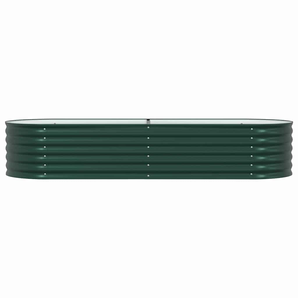 vidaXL Podniesiony grządka Zielony 240 x 80 x 44 cm Stal