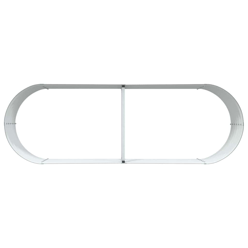 vidaXL Podniesiony grządka Zielony 240 x 80 x 44 cm Stal