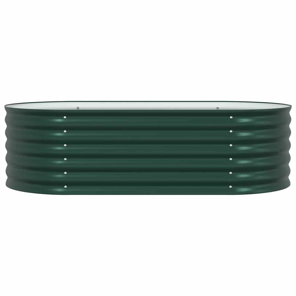 vidaXL Podniesiony grządka Zielony 160 x 80 x 44 cm Stal