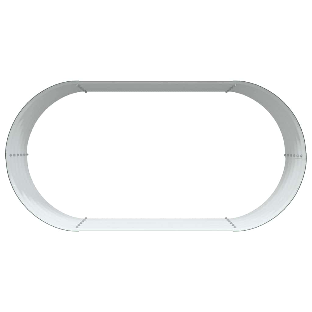 vidaXL Podniesiony grządka Zielony 160 x 80 x 44 cm Stal