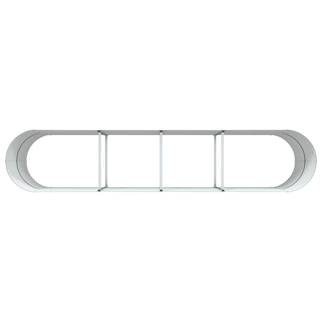 vidaXL Podniesiony grządka Brązowy 400 x 80 x 81 cm Stal