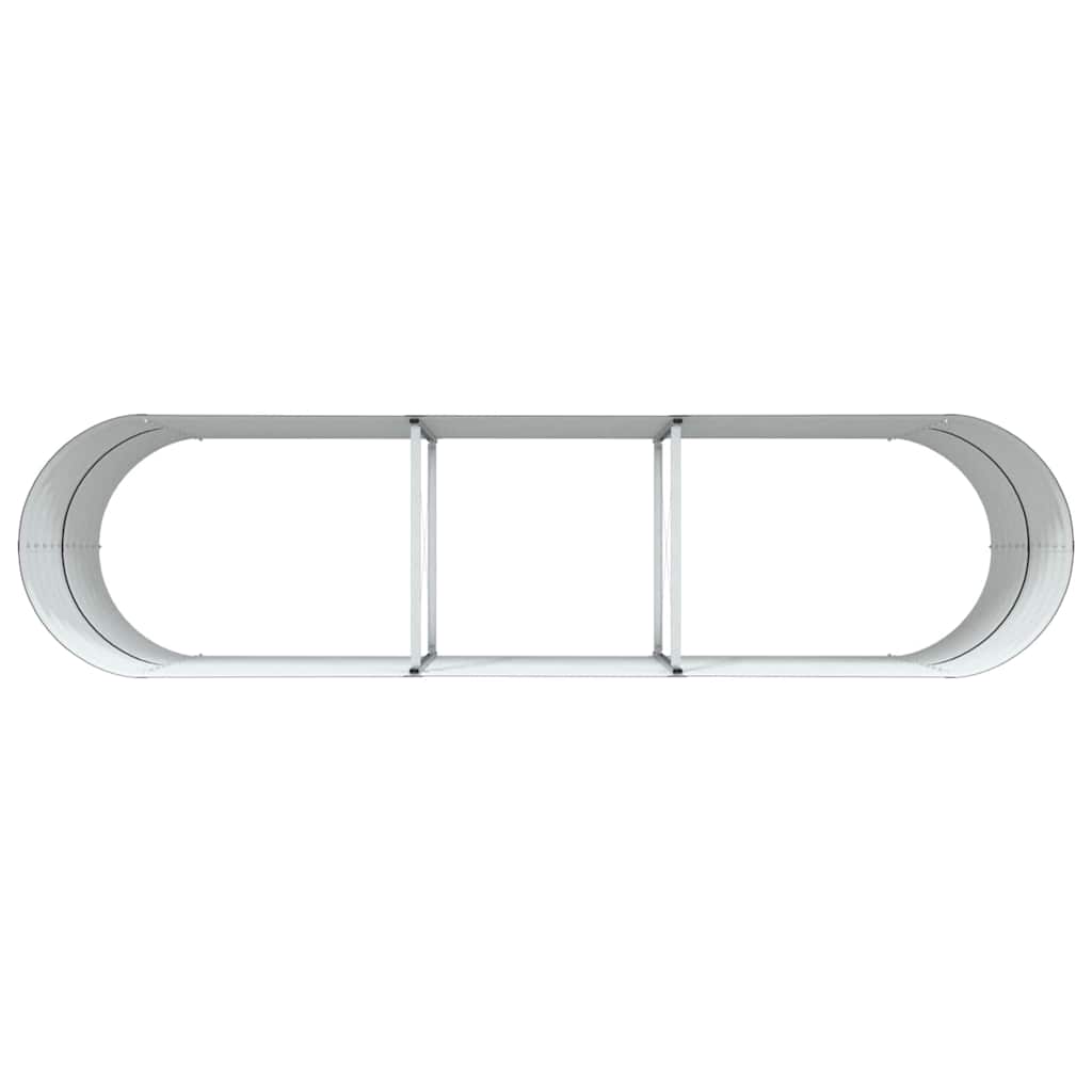 vidaXL Podniesiony grządka Brązowy 320 x 80 x 81 cm Stal