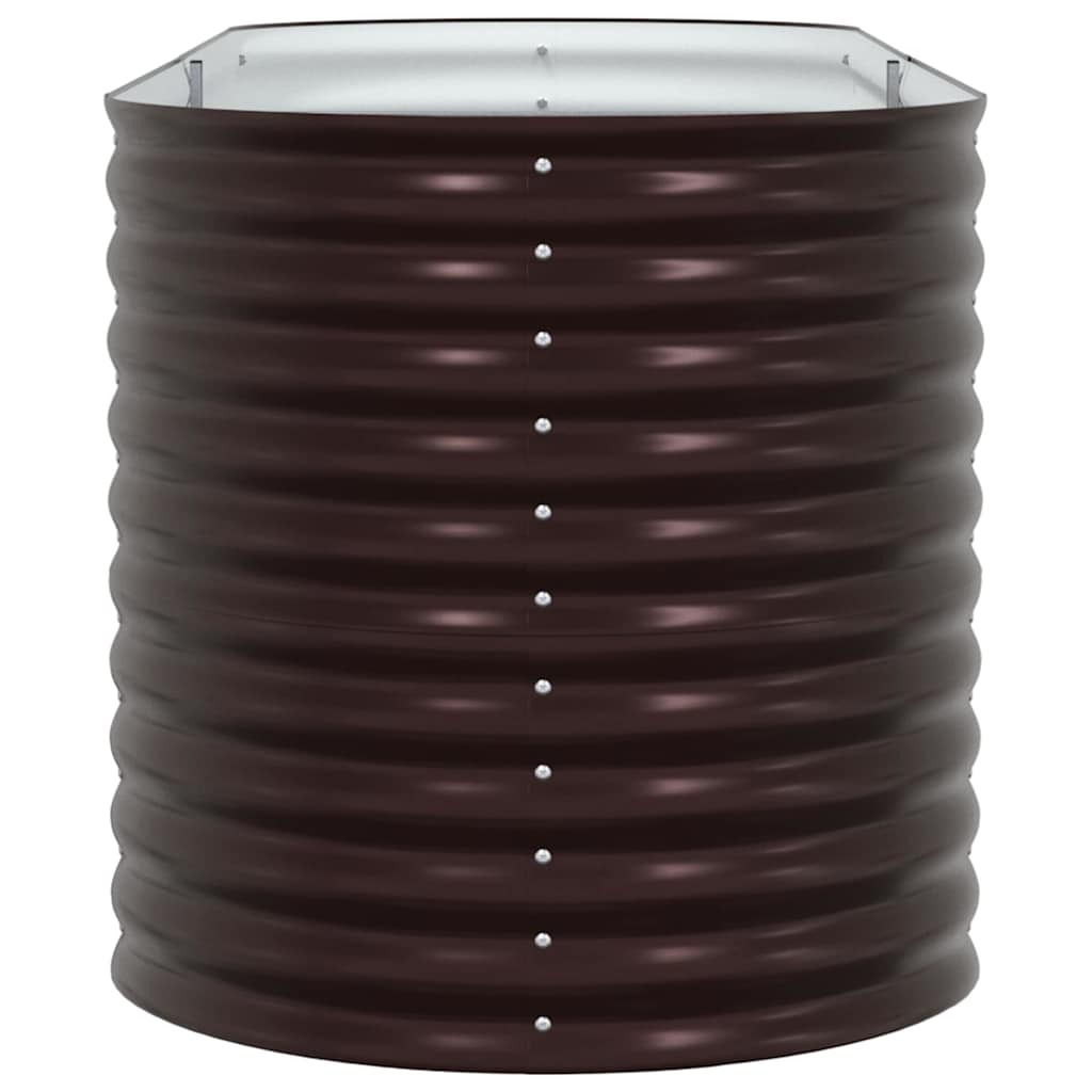vidaXL Podniesiony grządka Brązowy 240 x 80 x 81 cm Stal